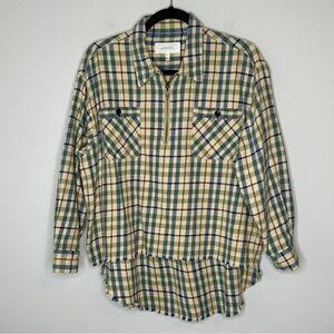 THE GREAT
The Mountaineer Pullover In Piney Woods Plaid Size 0 Preppy Oversized